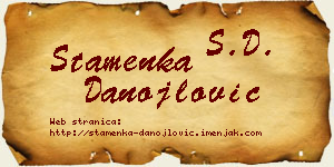 Stamenka Danojlović vizit kartica